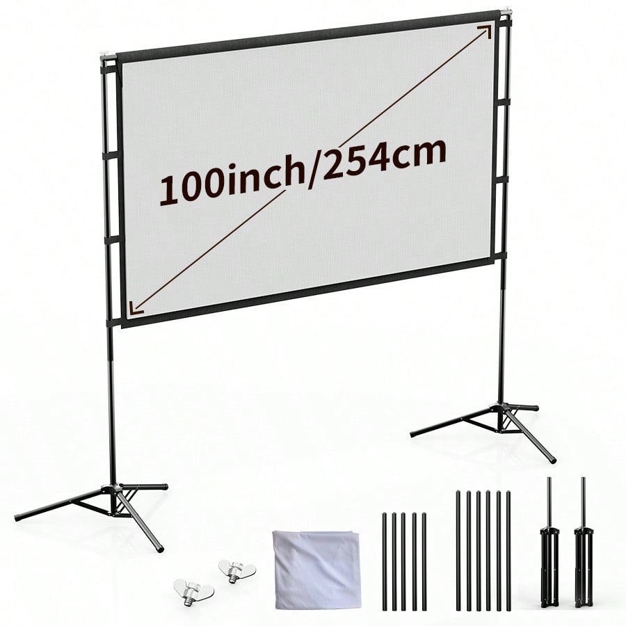 Home Cinema Rack - XBJ 100 นิ้ว 4K อัลตร้าเอชดีหน้าจอโปรเจคเตอร์ 16:9