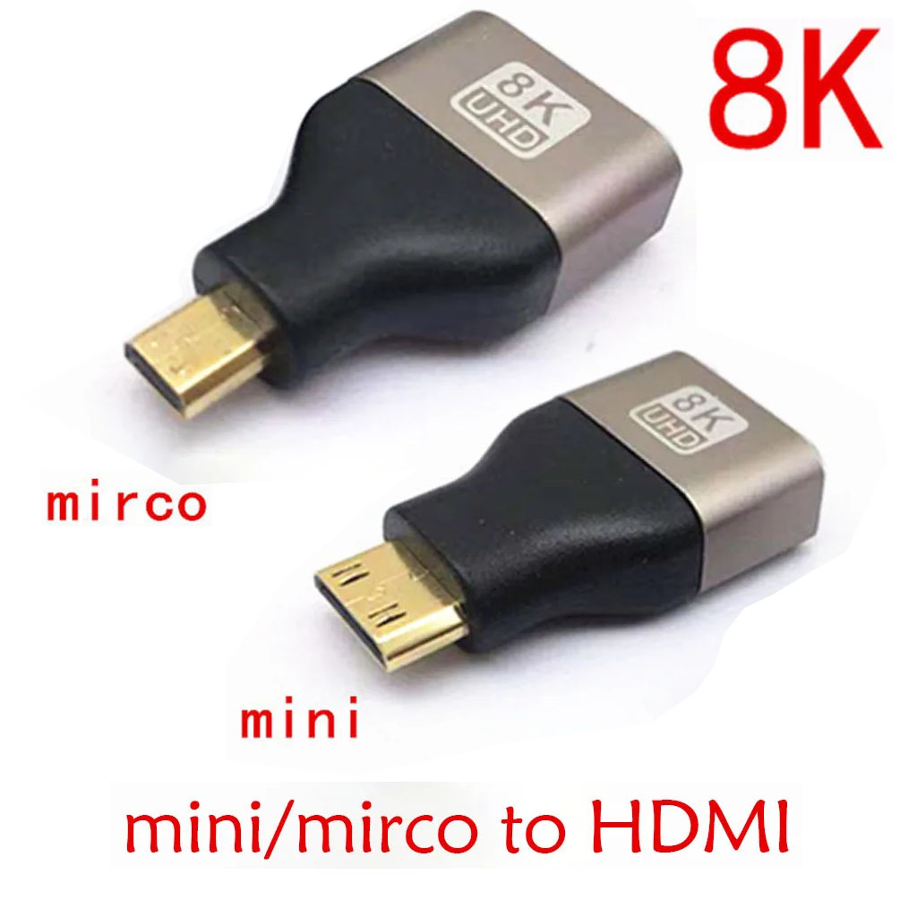 Home Cinema Projector 4K - อะแดปเตอร์ HDMI แบบ Mini Micro เป็น