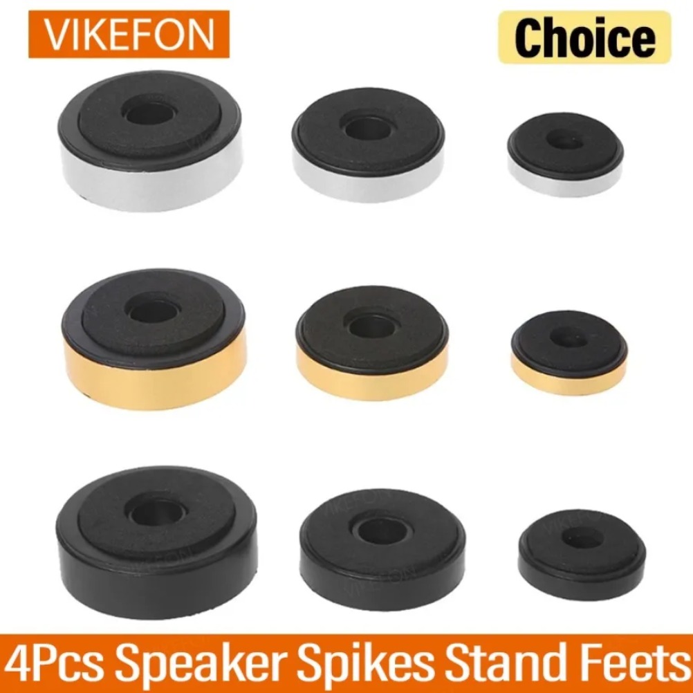Home Cinema Rack - VIKEFON 4 ชิ้นลําโพงอะไหล่ซ่อมอุปกรณ์เสริม DIY สําหรับระบบเสียงโฮมเธียเตอร์ลําโพง Spikes