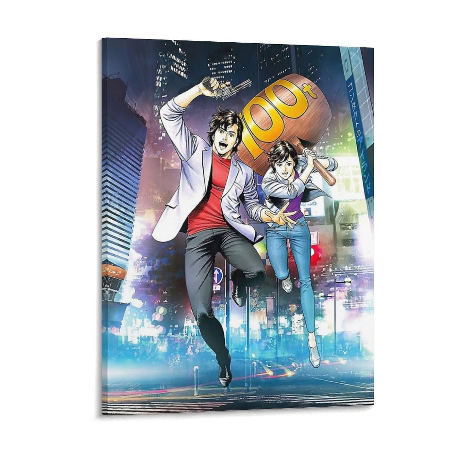 Home Cinema In - City Hunter Nicky Larson ในโตเกียวผ้าใบภาพวาด Home