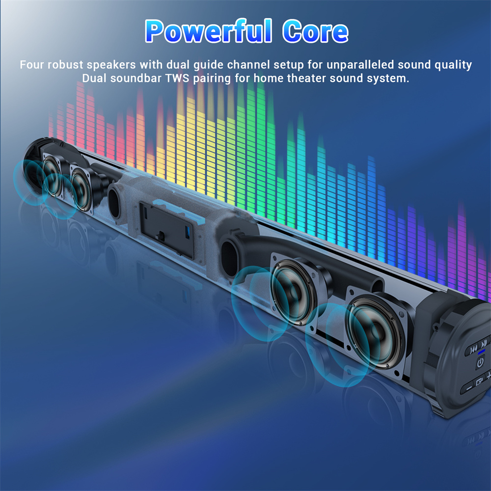 Sound Bar ระบบเสียงทีวีลําโพงบ - Home Cinema With Wireless Rear Speakers บทวิจารณ์และราคา