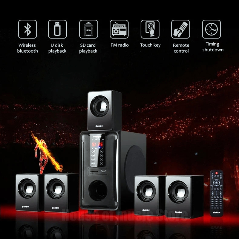 5.1เครื่องเสียงมัลติมีเดียแบบต - Home Cinema With Wireless Rear Speakers บทวิจารณ์และราคา