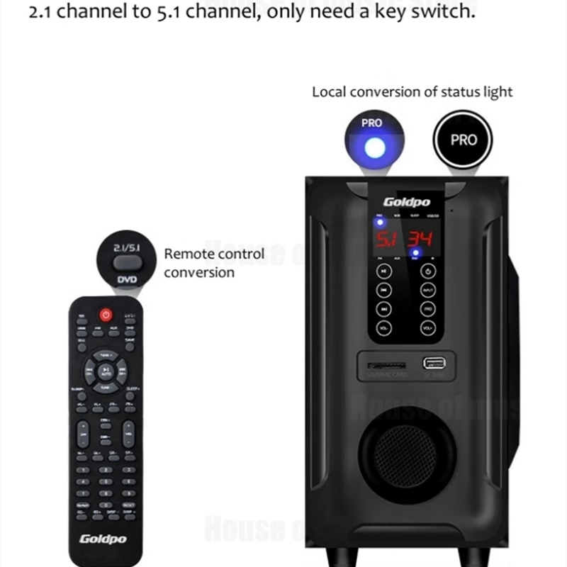 5.1เครื่องเสียงมัลติมีเดียแบบต - Home Cinema With Wireless Rear Speakers บทวิจารณ์และราคา