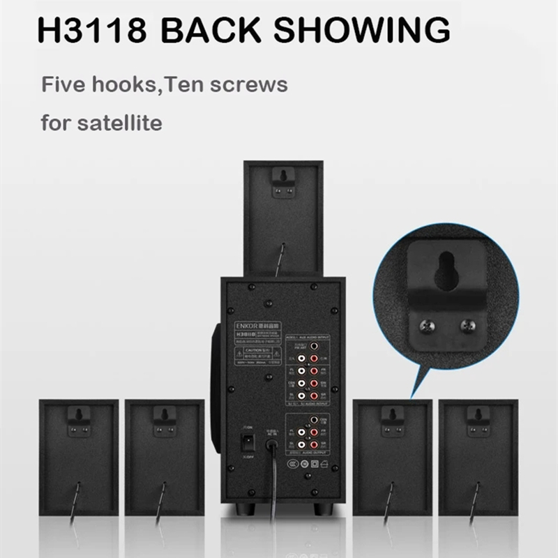 5.1เครื่องเสียงมัลติมีเดียแบบต - Home Cinema With Wireless Rear Speakers บทวิจารณ์และราคา