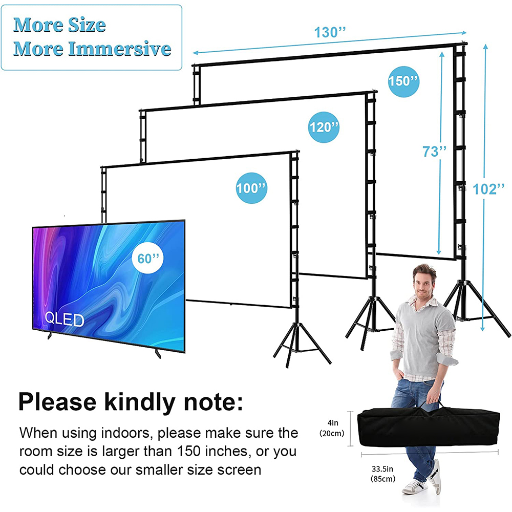 Veidadz หน้าจอโปรเจคเตอร์พร้อม - Home Cinema Rack บทวิจารณ์และราคา