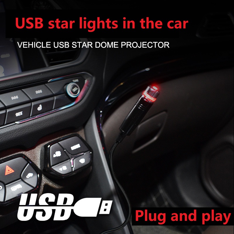 ไฟติดหลังคาภายในรถยนต์แบบ USB  - Projector Mount Ceiling บทวิจารณ์และราคา